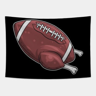 Football Turkey Thanksgiving Tapestry