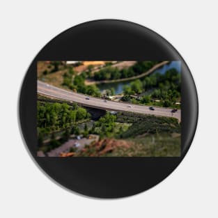 Road Picture With Tilt Shift Effect Pin