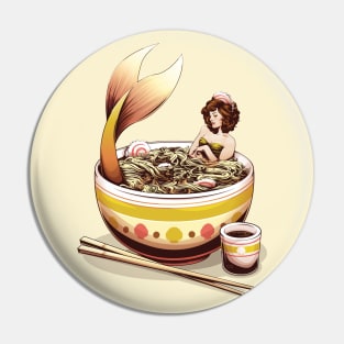 Mer-Noodles - Mermaid In Noodles Pin