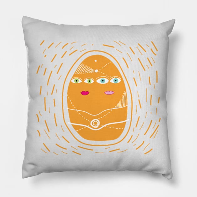 2 Halves Pillow by zelenia