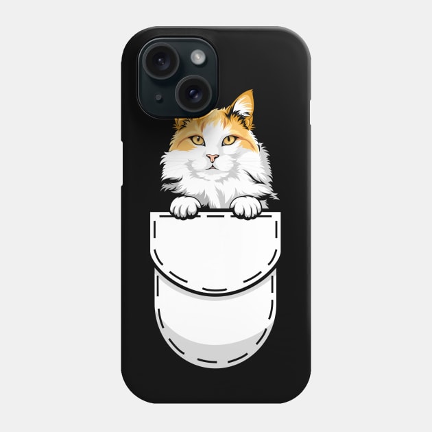 Funny Turkish Van Pocket Cat Phone Case by Pet My Dog