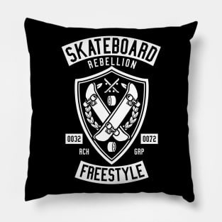 Skateboard Rebellion Pillow