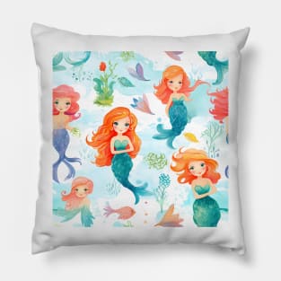 Mermaids Pattern 15 Pillow