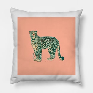 Leopard - Peach Pillow