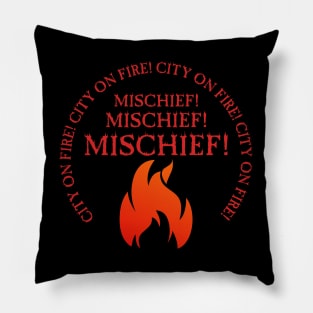 City On Fire! Mischief! Pillow