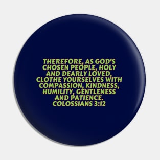 Bible Verse Colossians 3:12 Pin