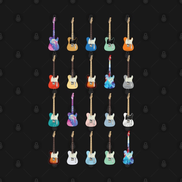 T-Style Electric Guitar Icons Huge Collection by nightsworthy