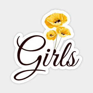 Girls and flowers Magnet