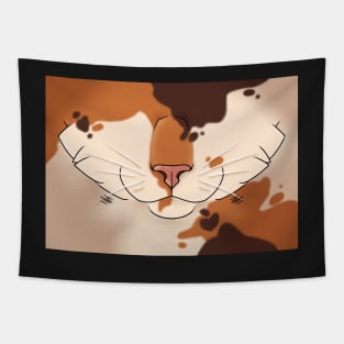 Calico Cat Face Tapestry