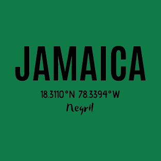 Jamaica Negril w/Coordinates T-Shirt