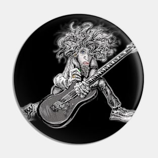 Grunge Guitarist Pin