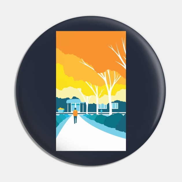 Autumn Stroll Pin by Nathan Watkins Design