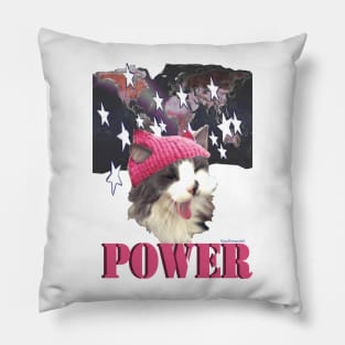 Pink Hat Cat Pillow