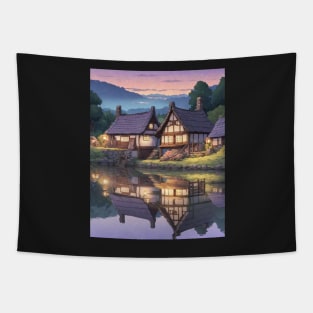 Sunset Village Tapestry