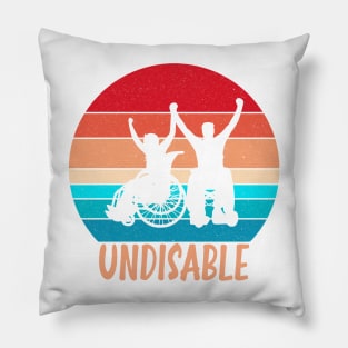 Undisable Multicolor Sunrise Vintage Pillow