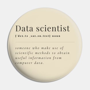 Data Scientist Definition Pin