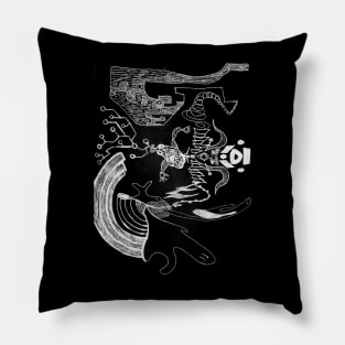 S39: organic circuitry Pillow