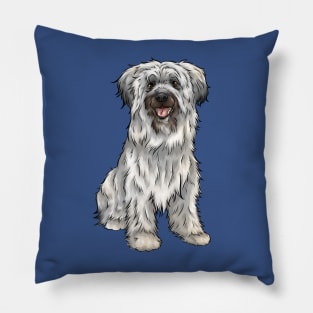 Cute Pyrenean Shepherd Dog | Sheepdog Pillow