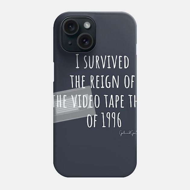 I Survived The Videotape Thief- For the Dark Side Phone Case by Gals and Gore 