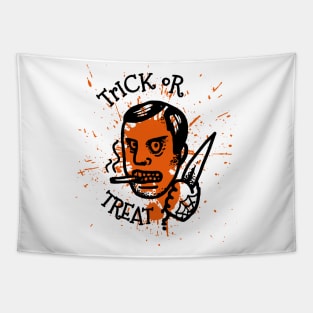 Halloween Trick Or Treat Horror knife Tapestry