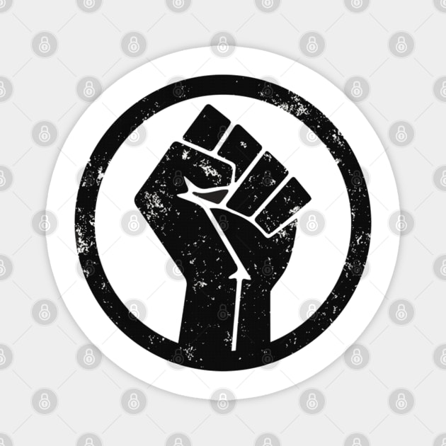 BLACK POWER RAISED FIST Magnet by osaya