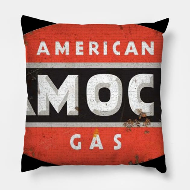 Amoco Pillow by MindsparkCreative