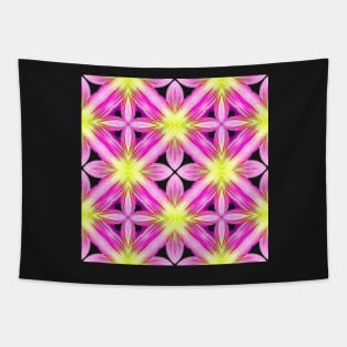 Pink Yellow Dahlia Pattern Pattern Number 2 Tapestry