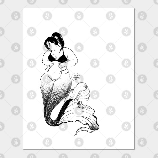 Plus Size Mermaid Mermaids Posters And Art Prints Teepublic Au 8x10 inch colors will vary slightly due to calibration differences in monitors. plus size mermaid mermaids posters