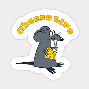 Rat Cheese Life Magnet