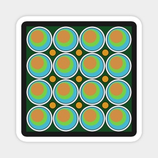 retro seventies abstract design Magnet