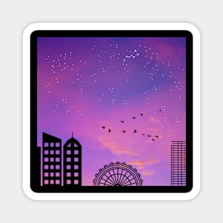 Purple Sky Magnet