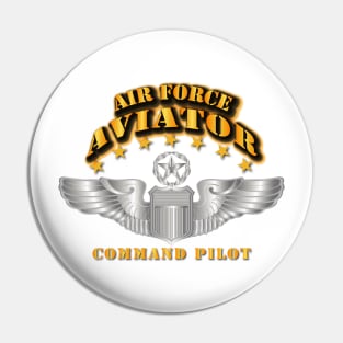 Air Force Aviator - Pilot - Command Wings Pin