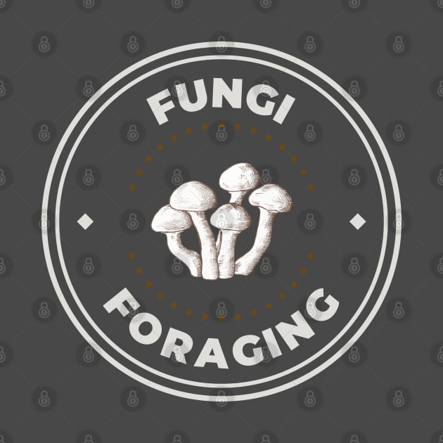 Fungi mushroom foraging hunter logo by Oricca