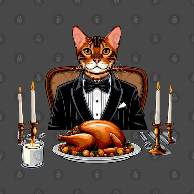 Bengal Cat Thanksgiving by Graceful Designs