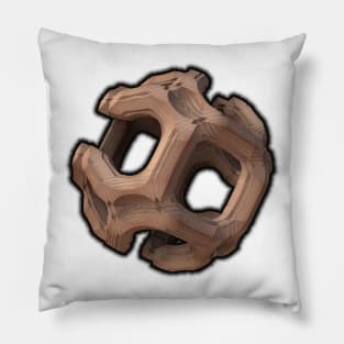 Puzzling - Mandelbulb 3D Fractal Rendering Pillow