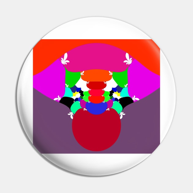 Clown Face Pin by Molecular Invention