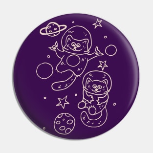 Cats in space Pin