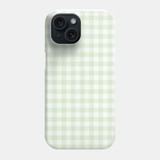 Sage gingham Phone Case