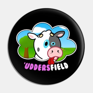 Uddersfield silly face Pin