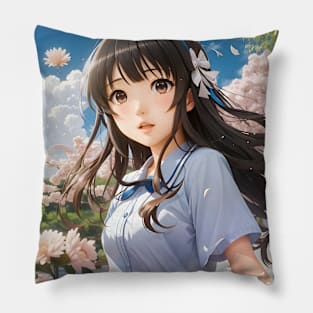 Enchanting Japanese Beauty III Pillow