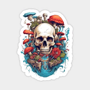 Fungus Skull Magnet