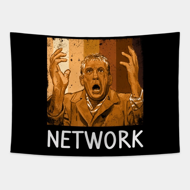 Diana Christensen Chic NETWORKs Movie T-Shirts, Fashion with a Dash of Ambitious Irony Tapestry by JaylahKrueger