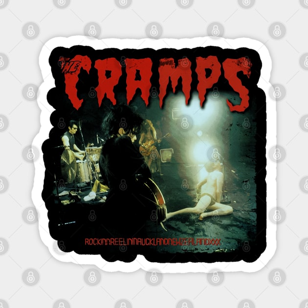 Rocking Psychosis The Cramps Madcap Music Experience Shirt Magnet by JocelynnBaxter