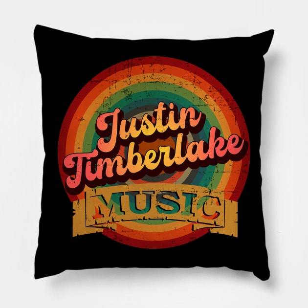 Justin Timberlake (Design On tshirt for to all) Pillow by Yakinlah Artisan Designs