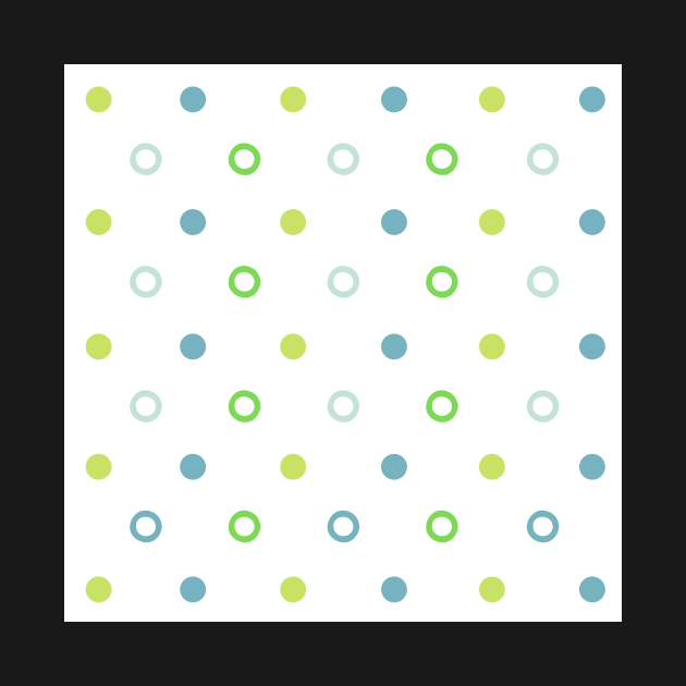 Simple Blue Green Dots by greenoriginals