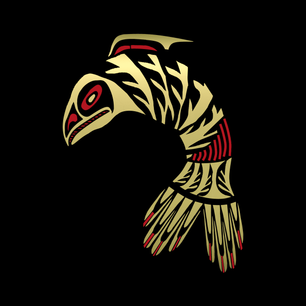 Black and Gold Salmon Icon by PatricianneK