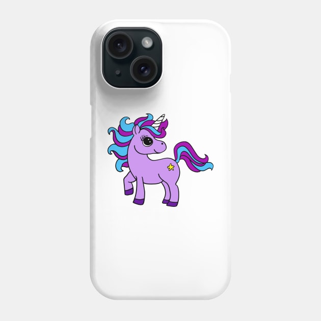 purple unicorn Phone Case by wildmagnolia