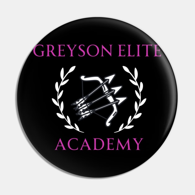 Greyson Elite Archery Pin by Meagan Brandy Books