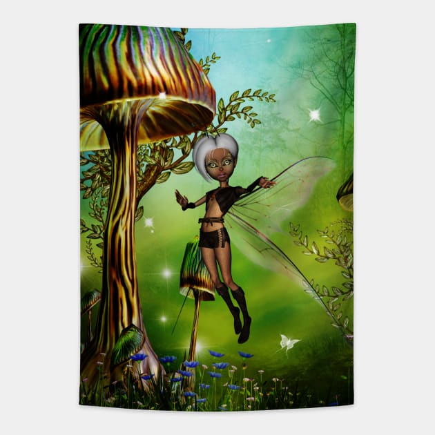 Sweet fairy and fantasy mushrooms Tapestry by Nicky2342