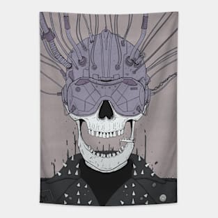 Futuristic Skull Vr Tapestry